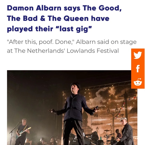 GANNI 🇬🇧sz M the clash RARE SWEATSHIRT! The Good the Bad & Queen Damon Albarn - Picture 3 of 9